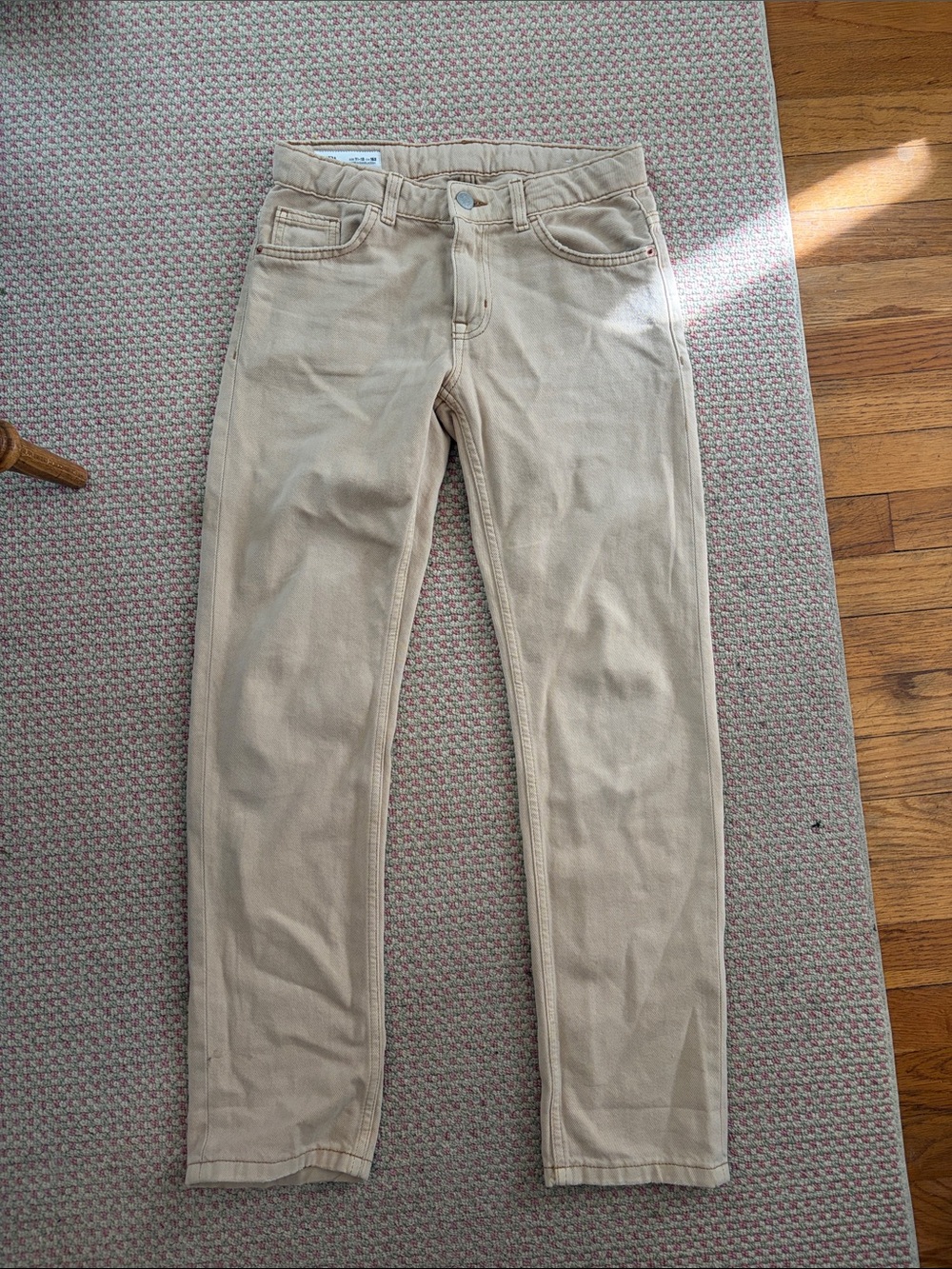 Boys Zara 11-12 Jeans in Beige